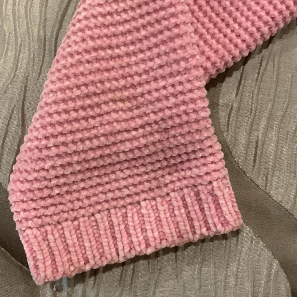 Kid’s Clothe’s  Pink Sweater Girls size 7/8 Velour - Picture 4 of 10